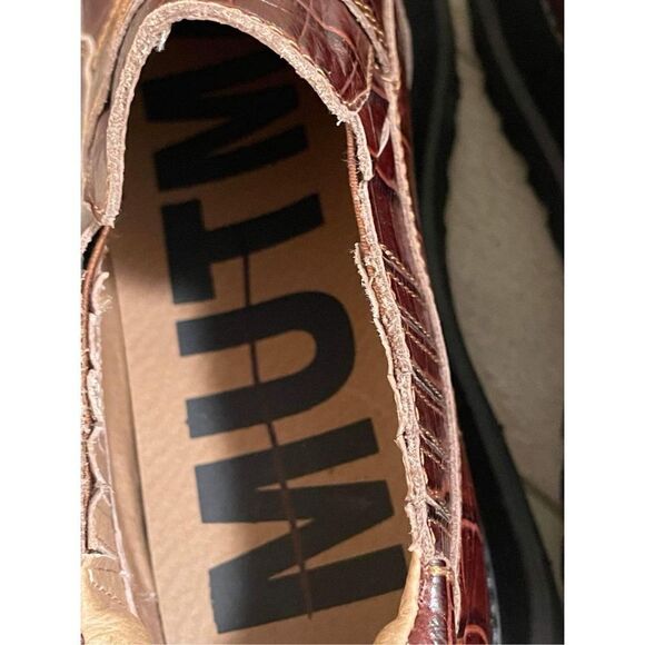 New Free  People x Mutma Kylie Croc Loafers Size 40 - Picture 7 of 9